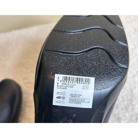 NWOT Clarks Collection Shoes Womens 10 Black Emslie Lulin Pump Shoes Block Heel - Picture 9 of 11